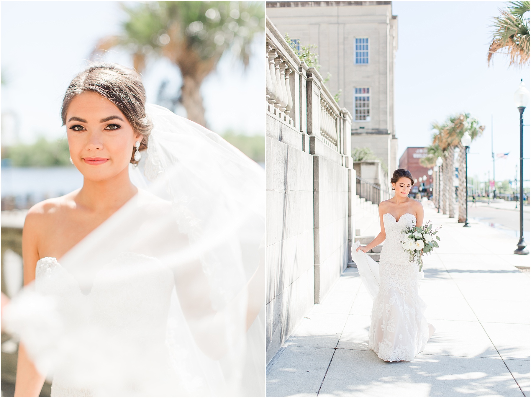 Downtown Wilmington Bridal Portraits