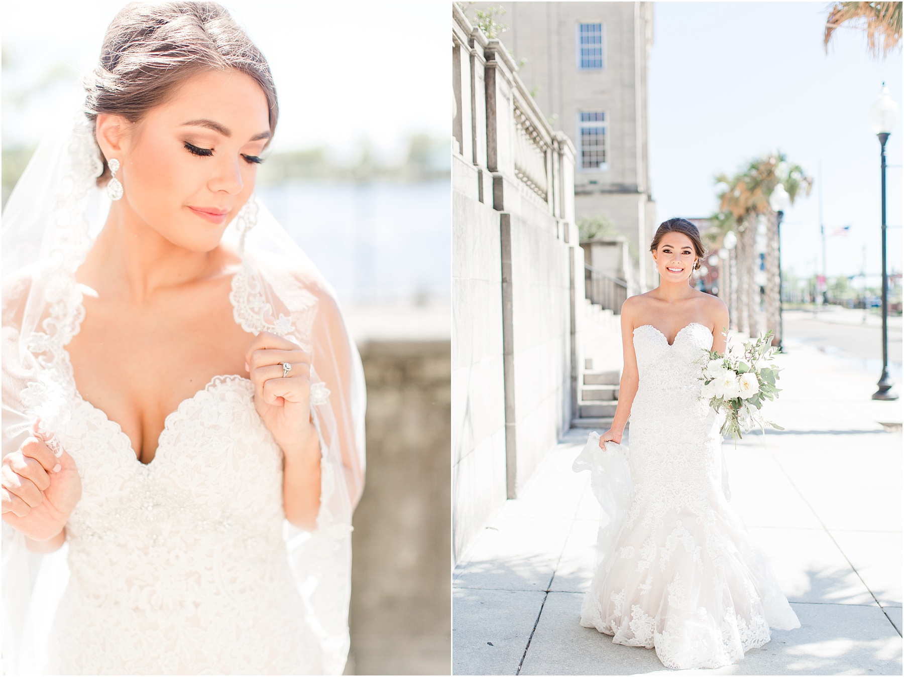 Downtown Wilmington Bridal Portraits