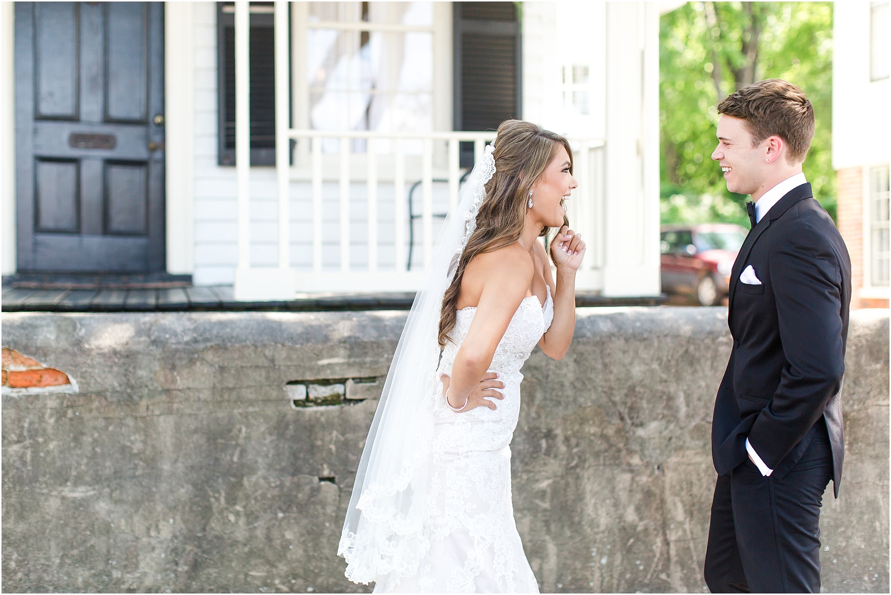 Bakery 105 and The Cottage Bride and Groom First Look