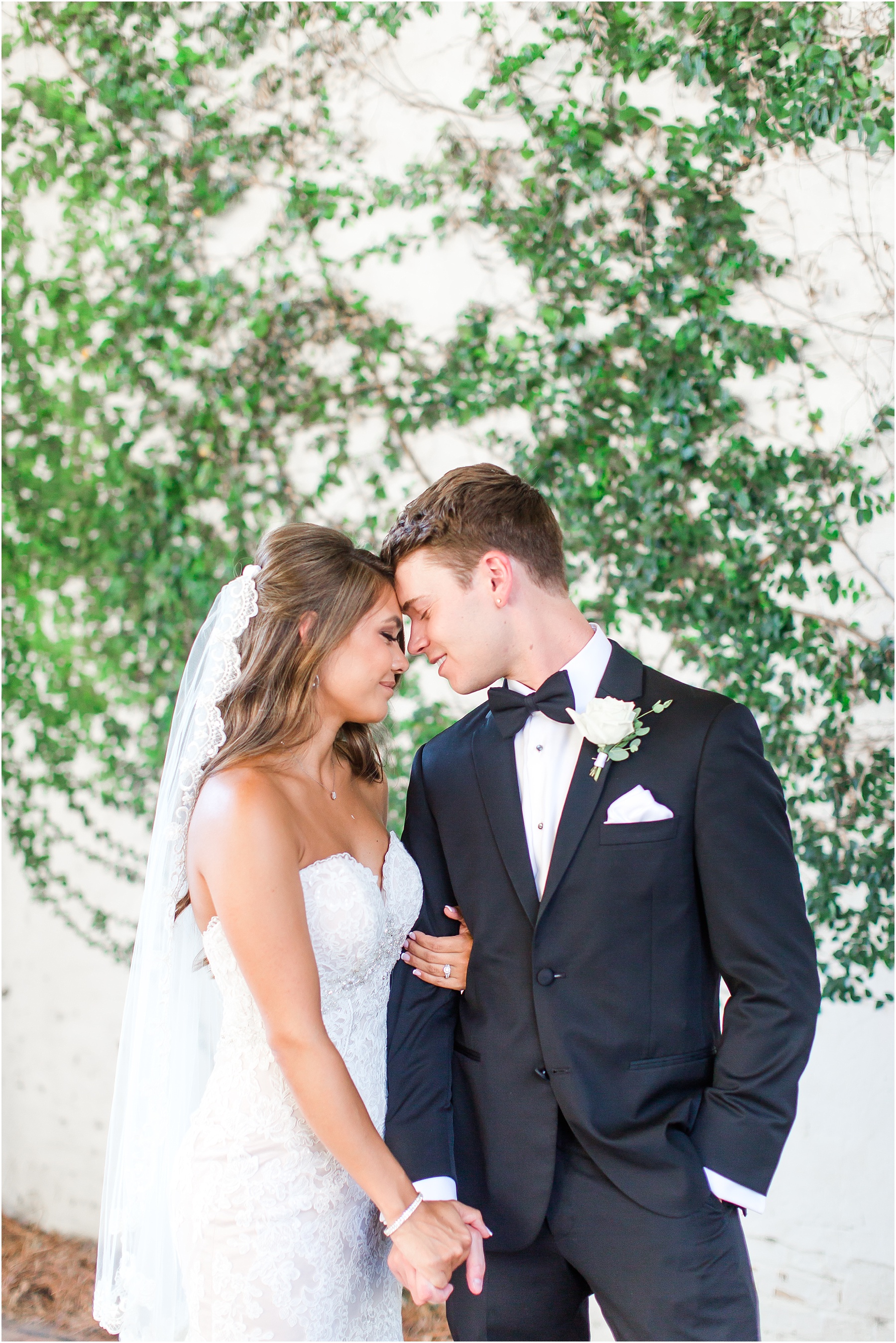 Bakery 105 and The Atrium Downtown Wilmington Wedding Bride and Groom Portraits