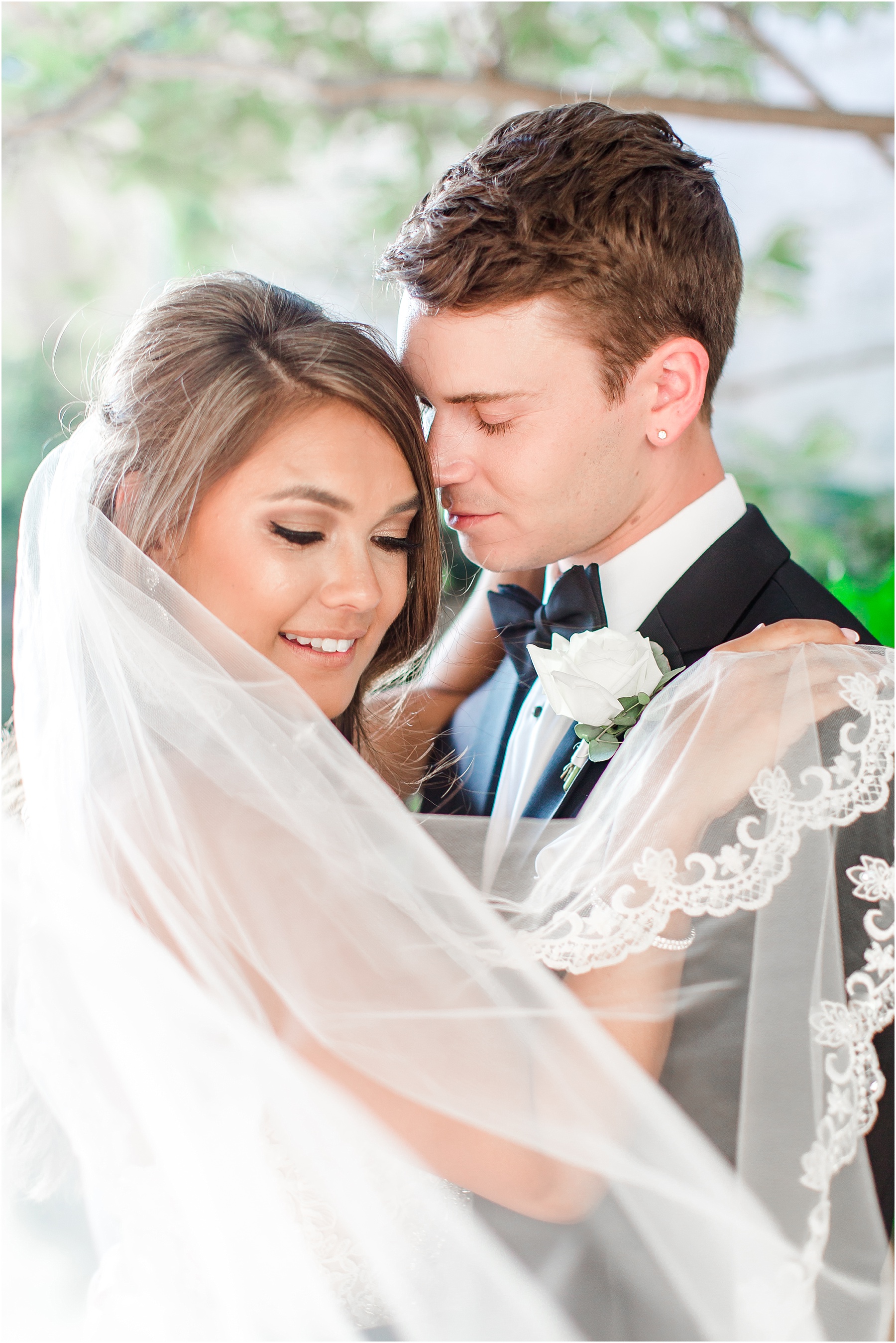 Bakery 105 and The Atrium Downtown Wilmington Wedding Bride and Groom Portraits