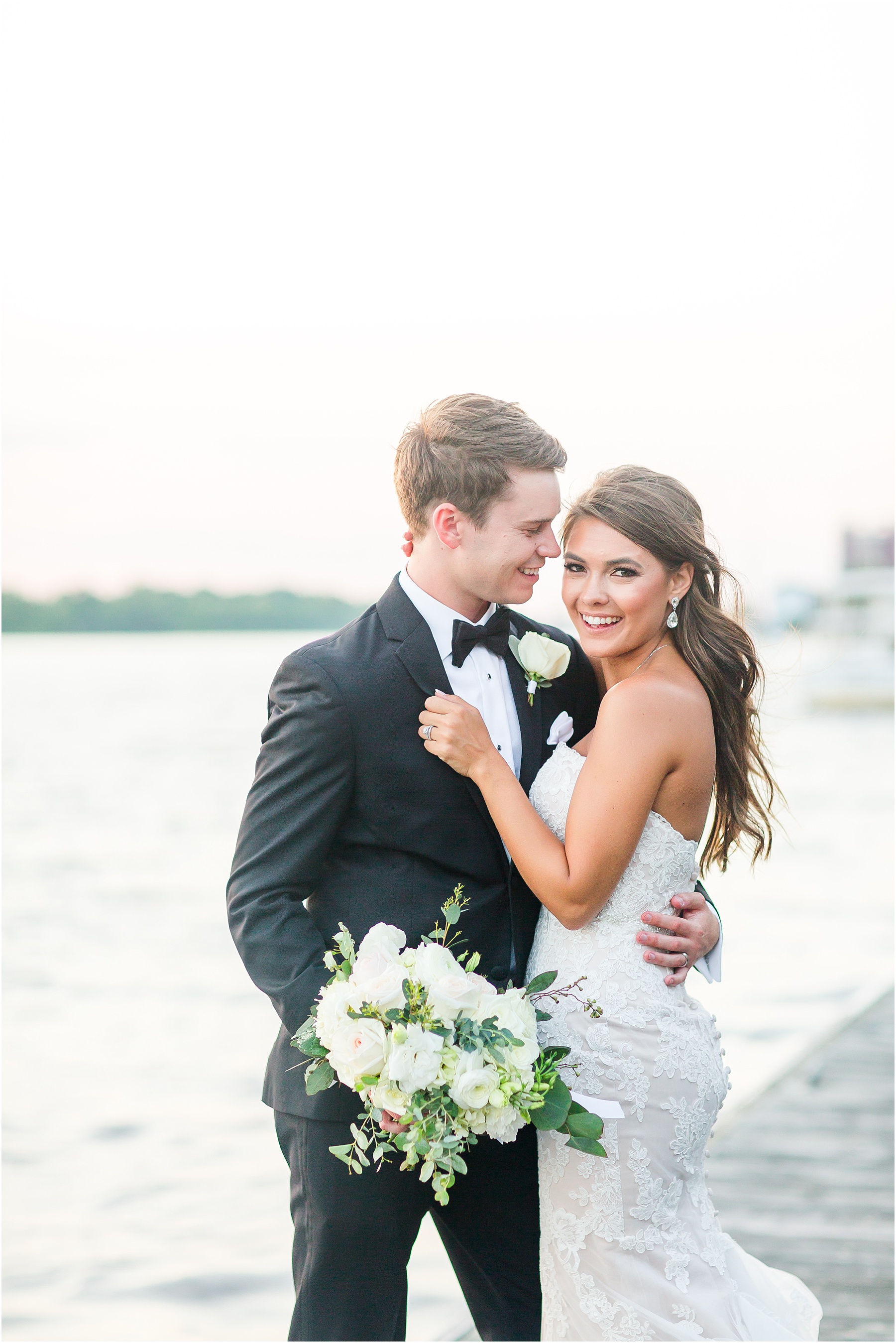 Bakery 105 and The Atrium Downtown Wilmington Wedding Bride and Groom Portraits