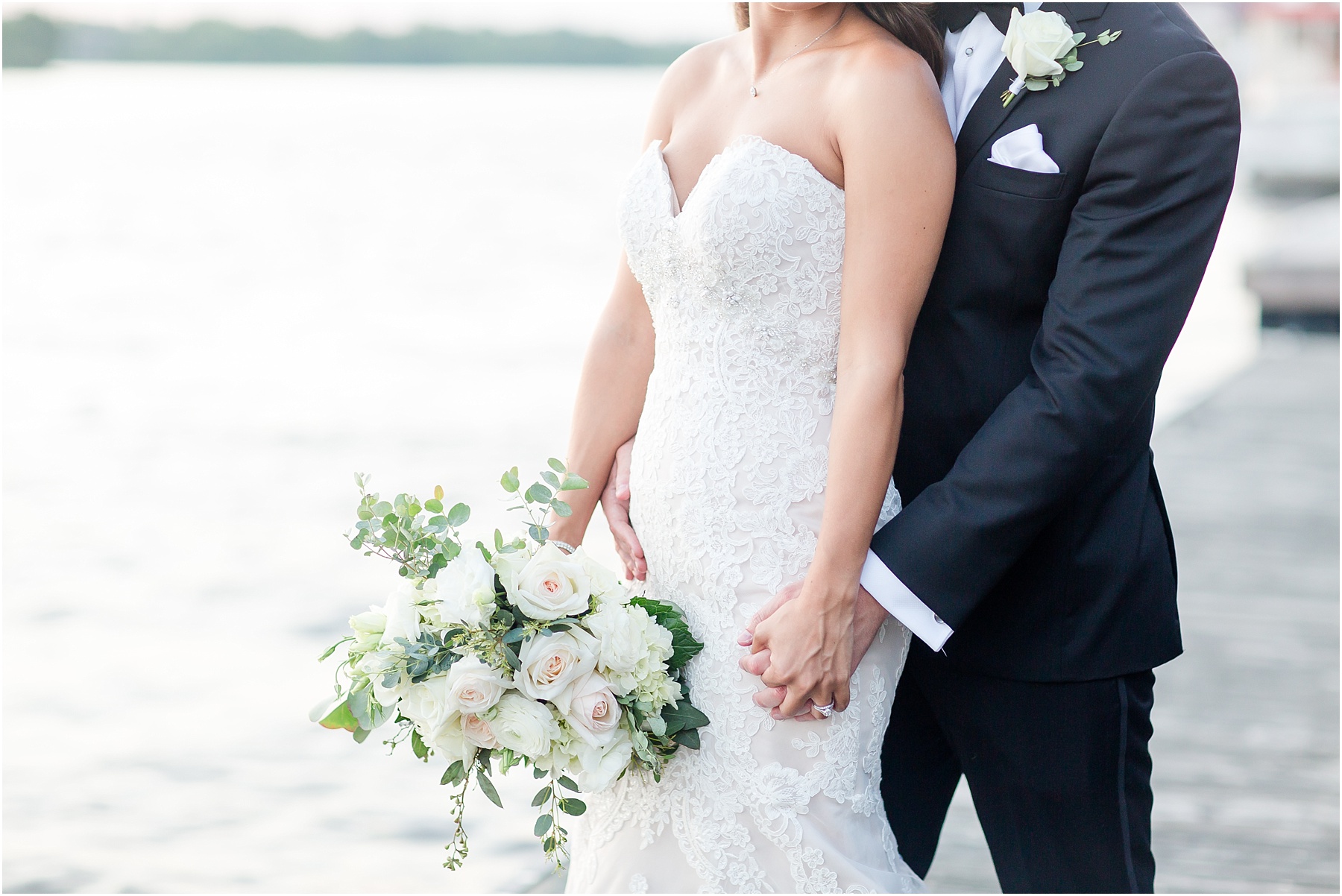 Bakery 105 and The Atrium Downtown Wilmington Wedding Bride and Groom Portraits