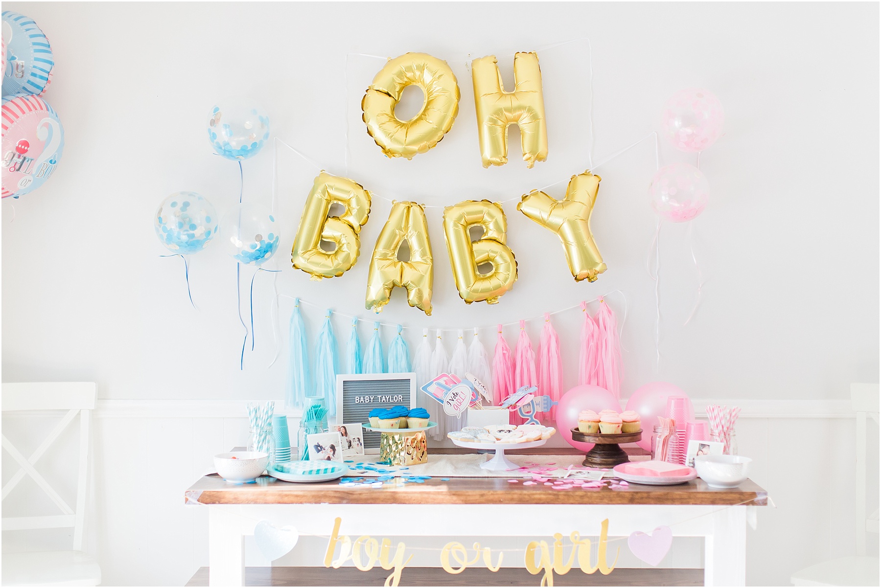 Baby Gender Reveal Party Pink or Blue