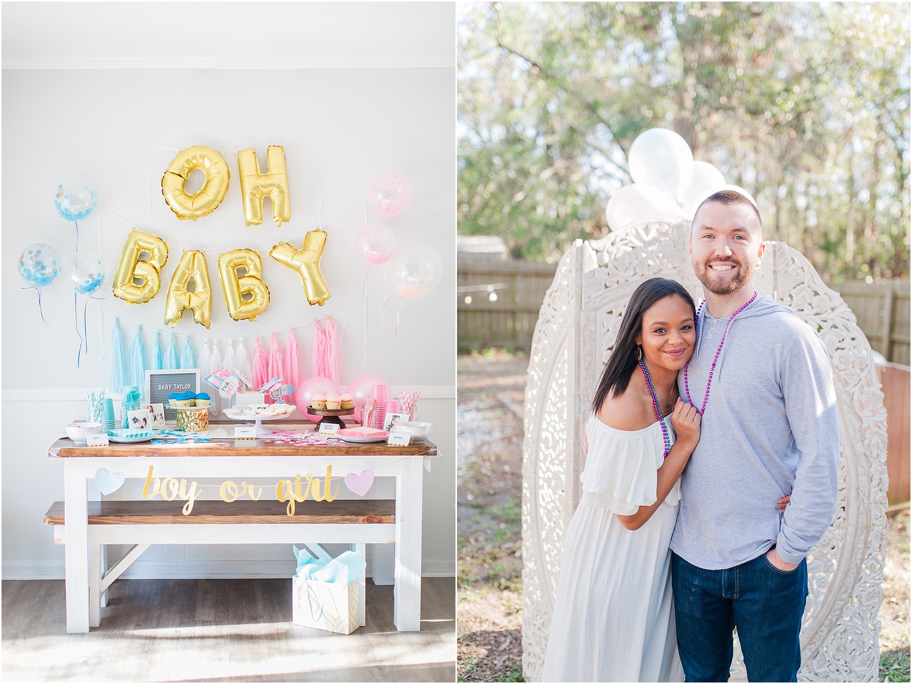 Baby Gender Reveal Party Pink or Blue Decorations