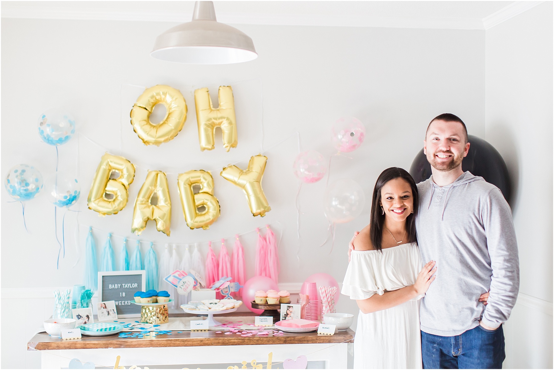 Baby Gender Reveal Party Pink or Blue Decorations