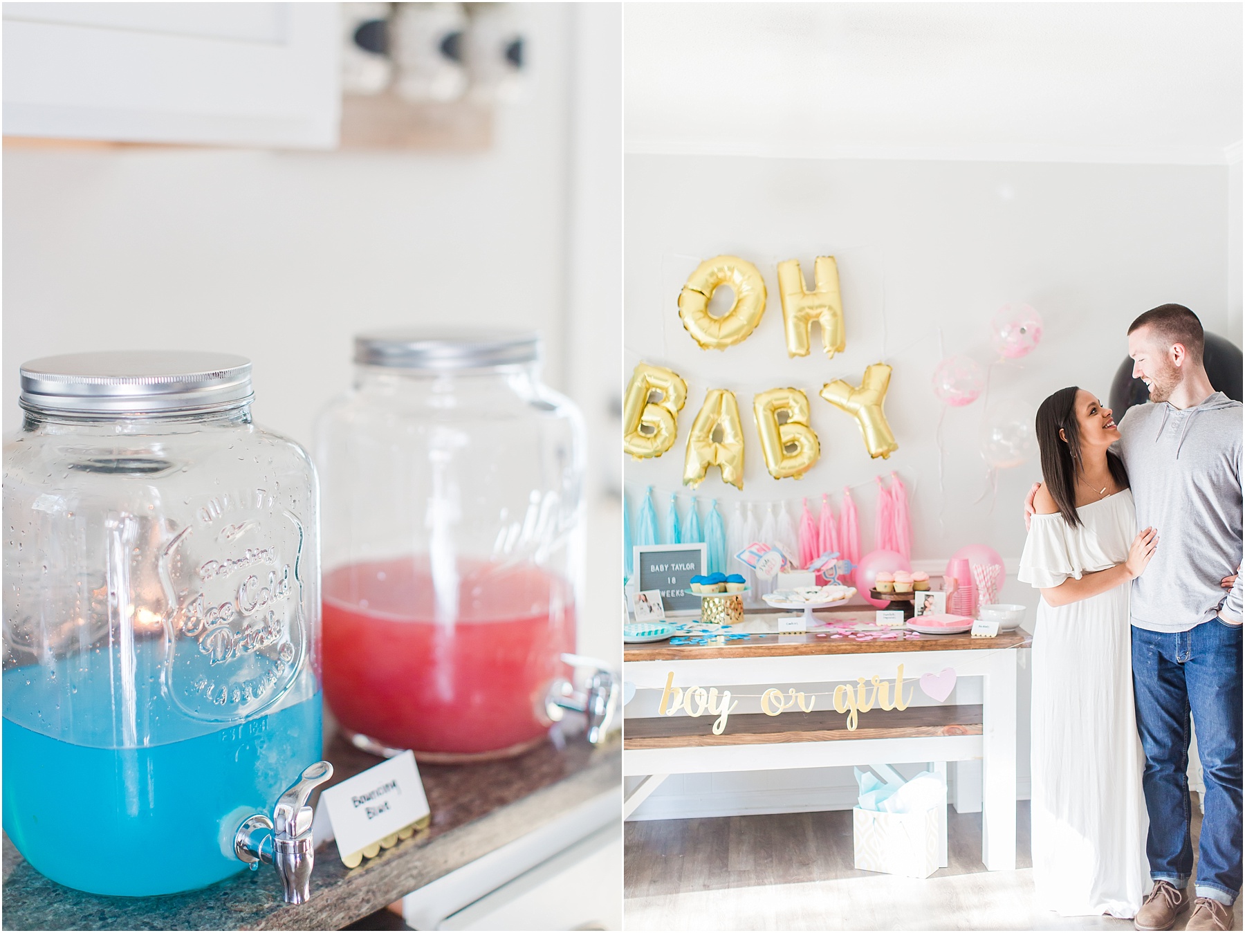 Baby Gender Reveal Party Pink or Blue Decorations