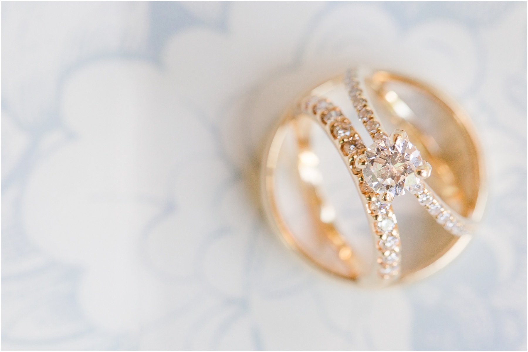 dusty blue and coral coastal wedding