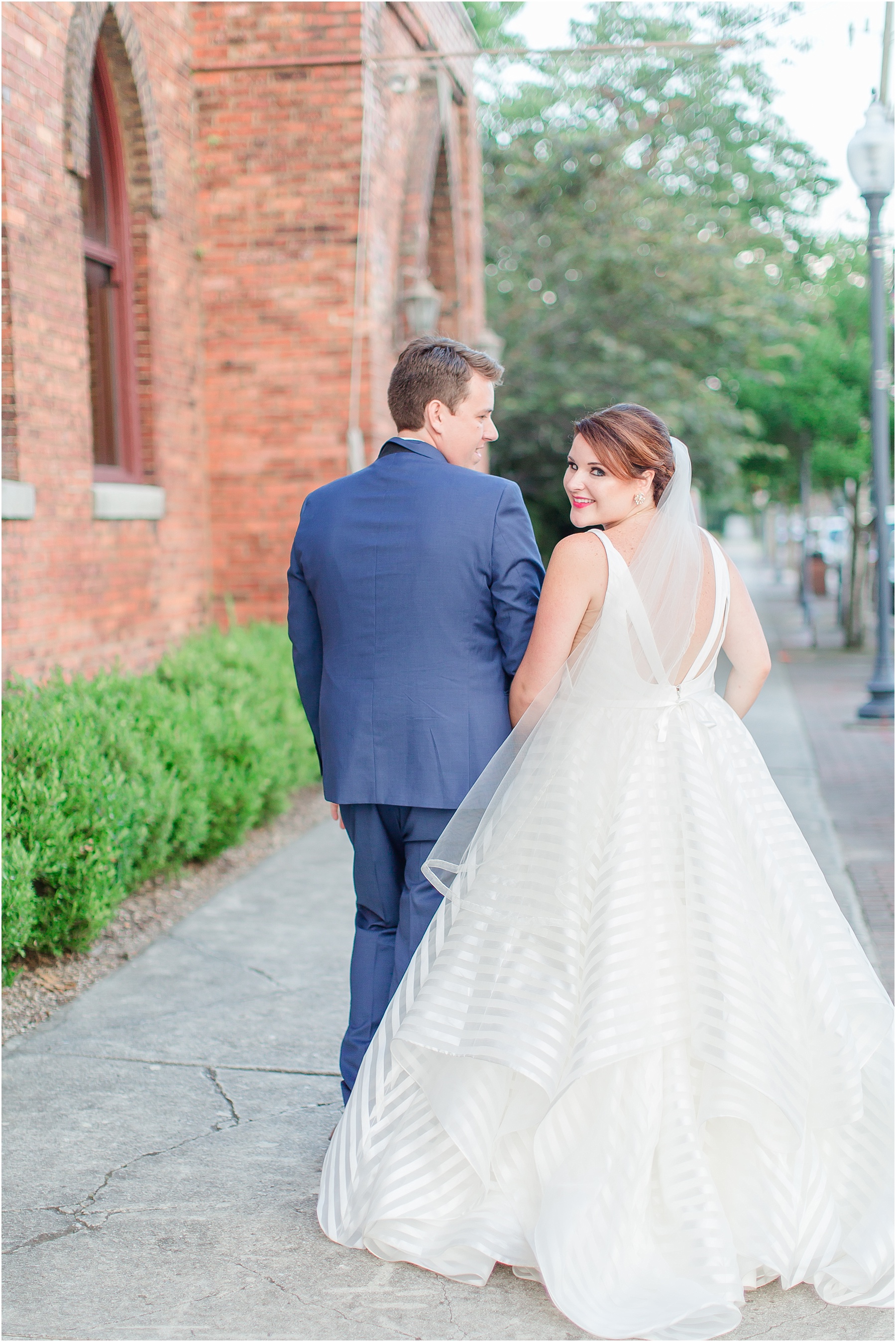 dusty blue and coral coastal wedding