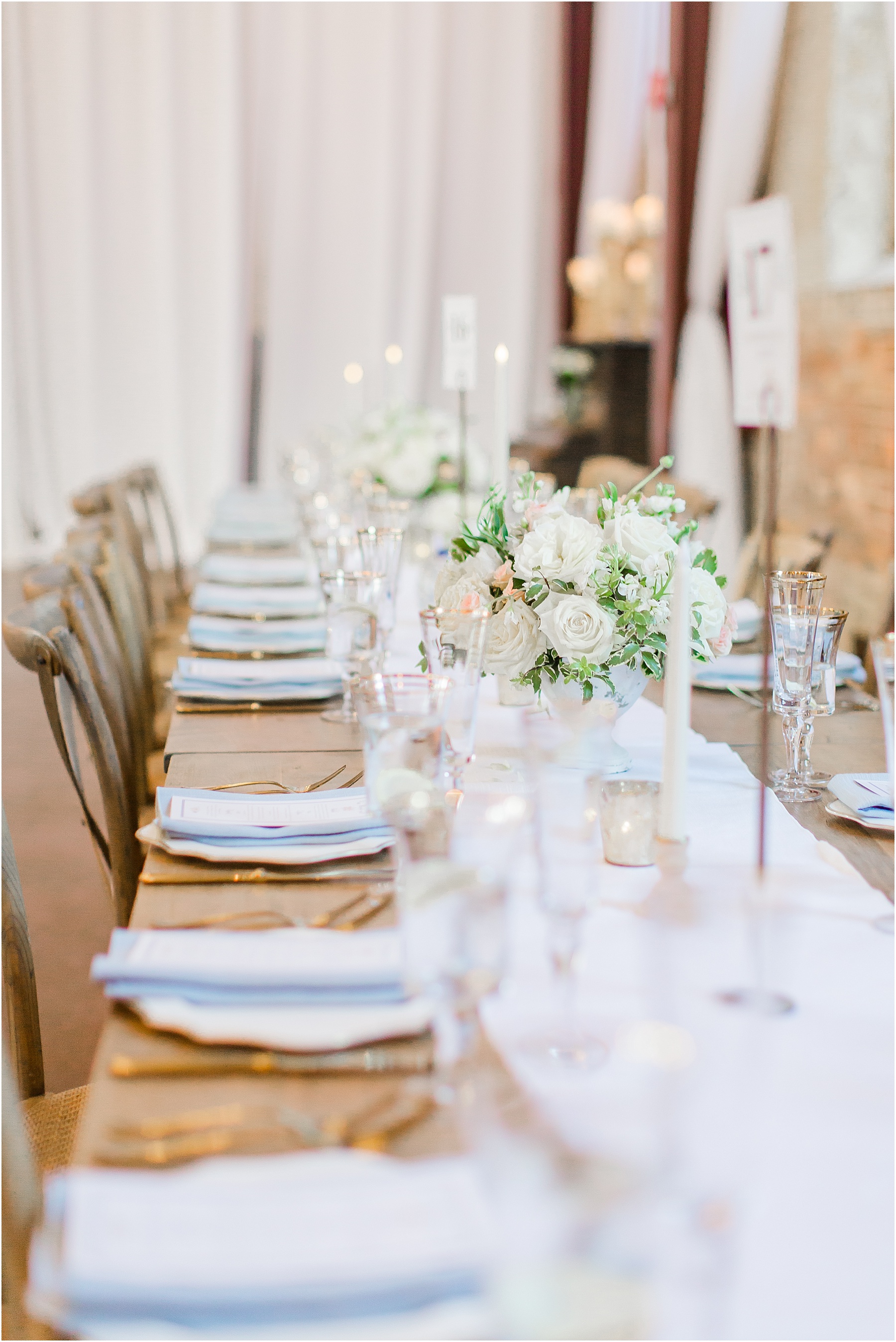 dusty blue and coral coastal wedding