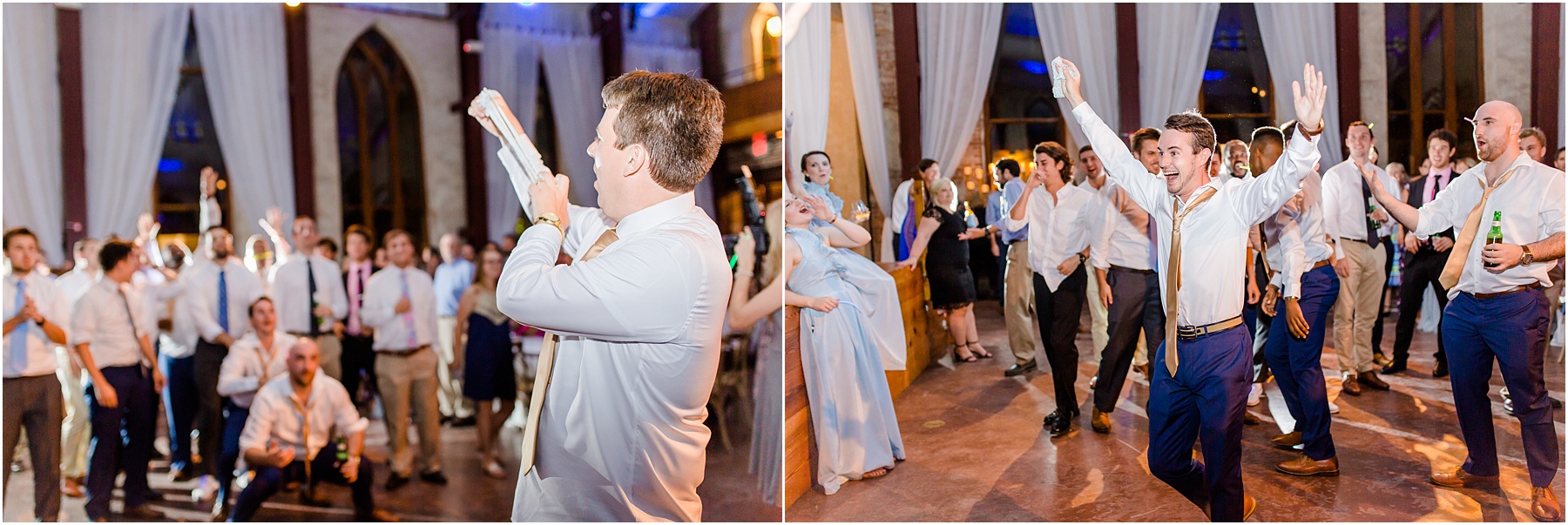 dusty blue and coral coastal wedding