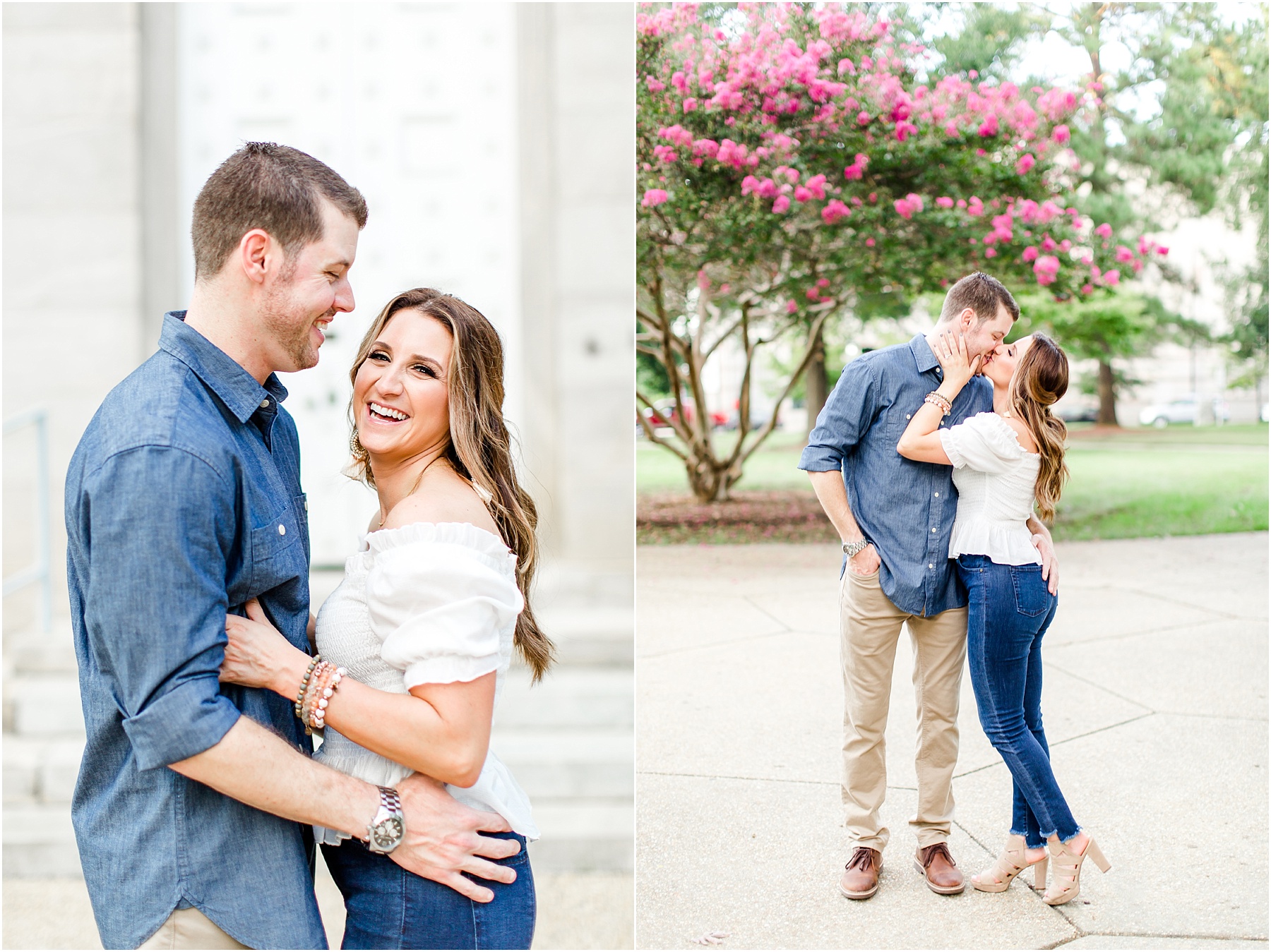 downtown raleigh glass box engagement session