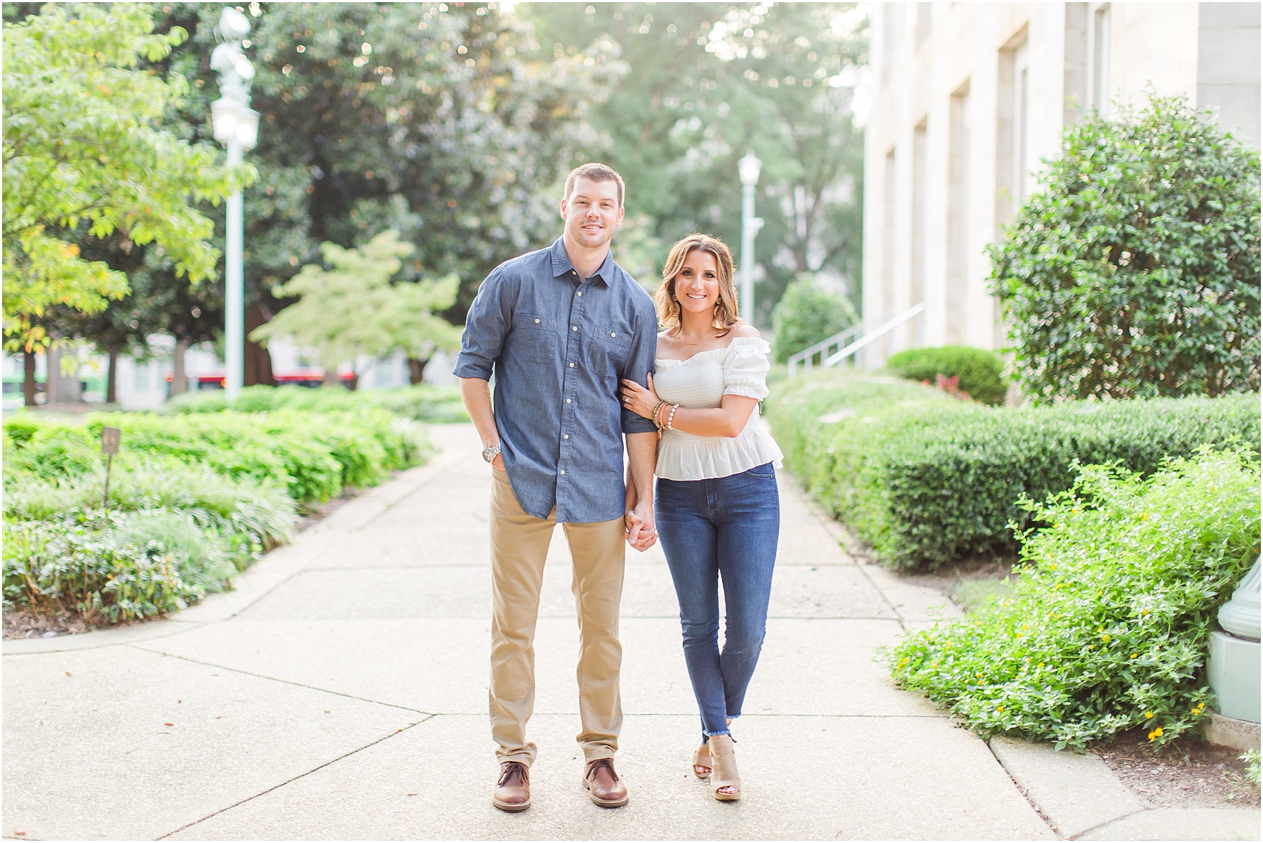 downtown raleigh glass box engagement session