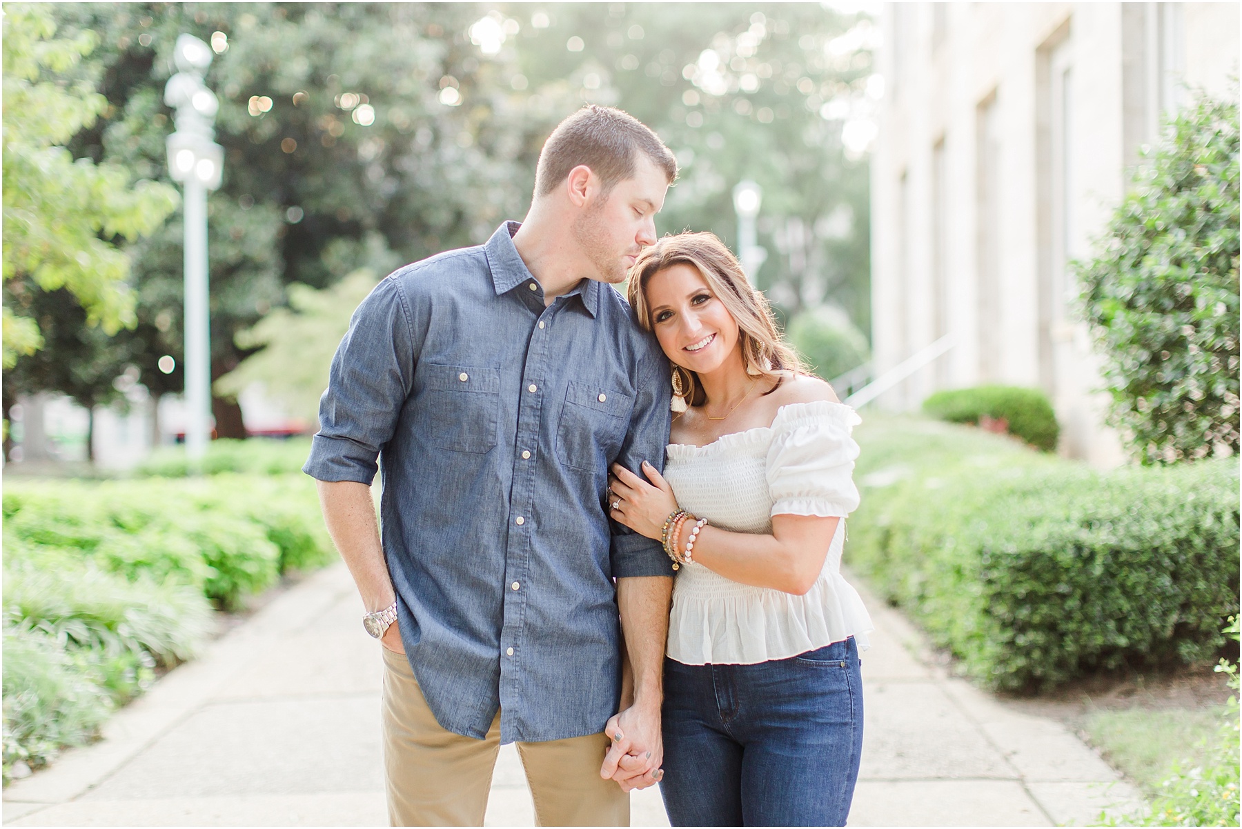 downtown raleigh glass box engagement session