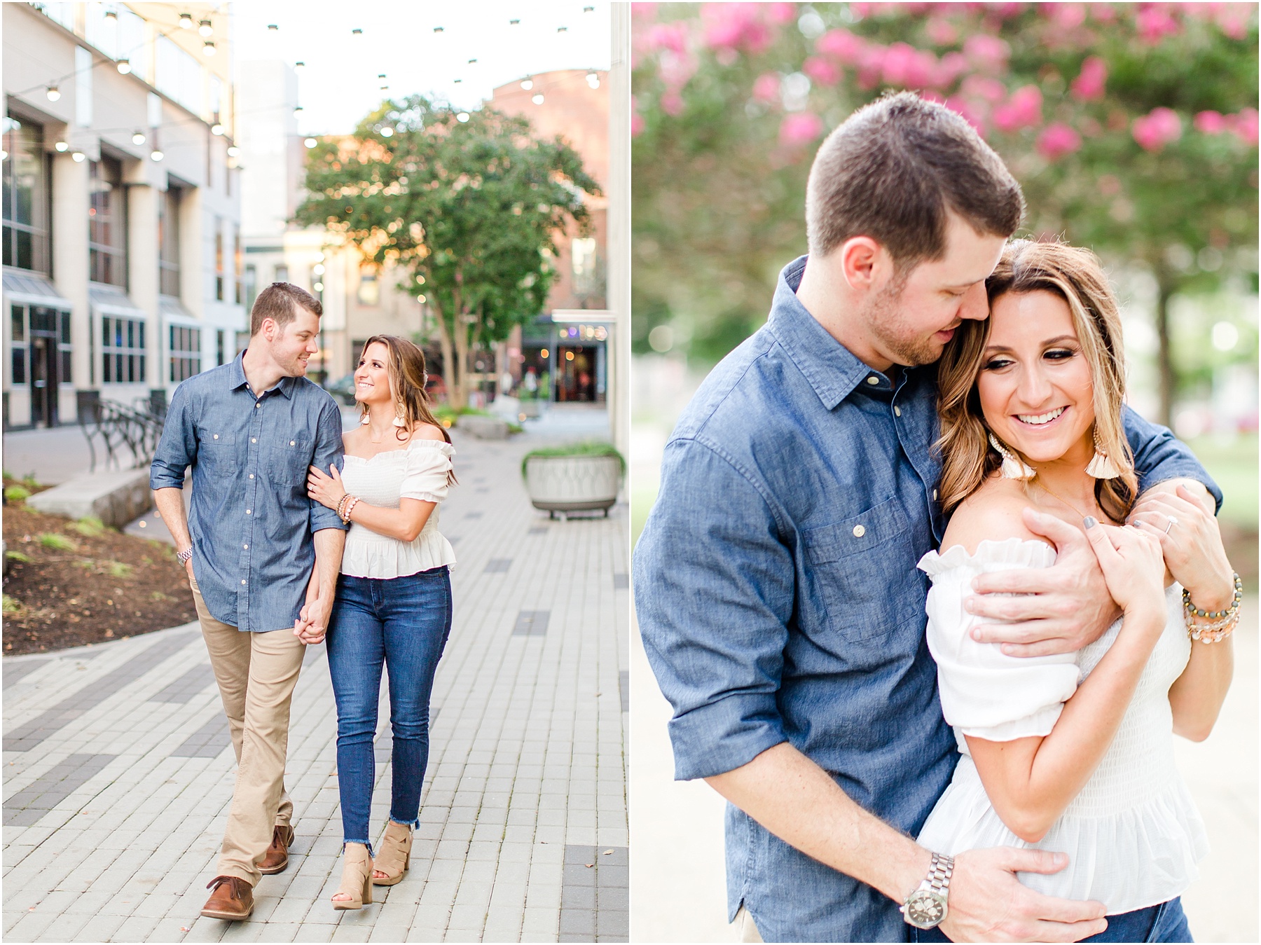 downtown raleigh glass box engagement session