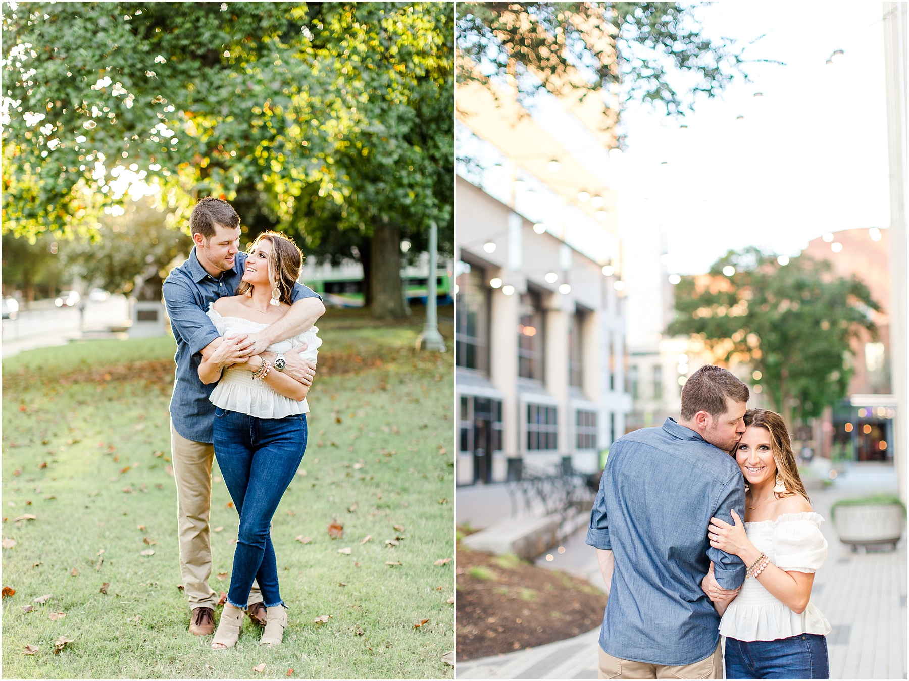 downtown raleigh glass box engagement session