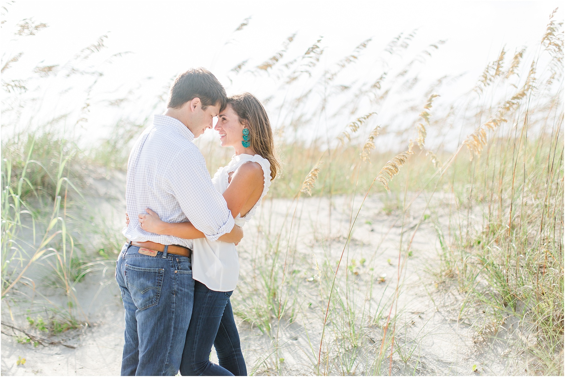 bald head island engagement session