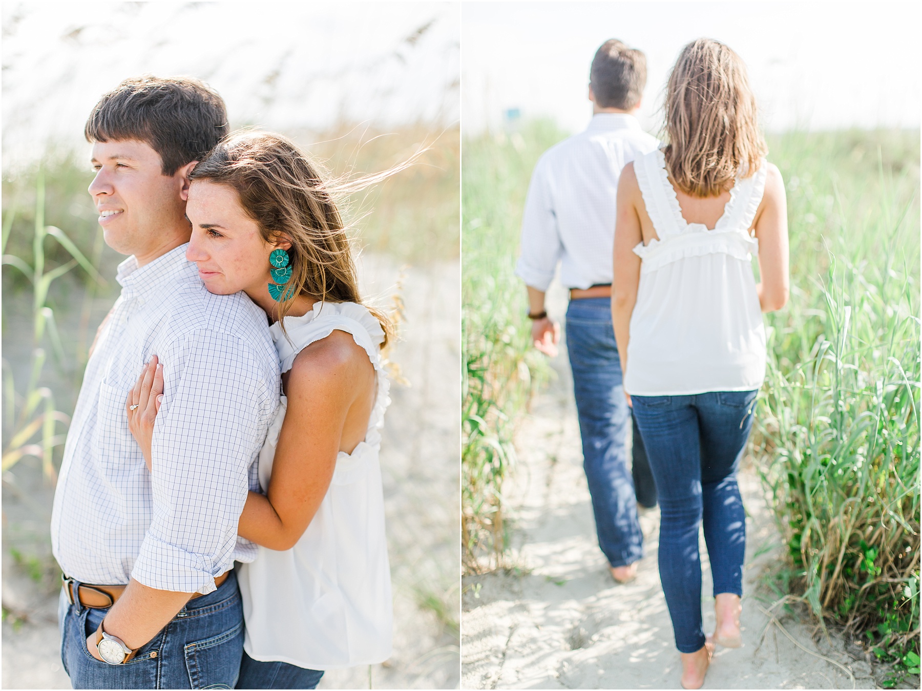 bald head island engagement session