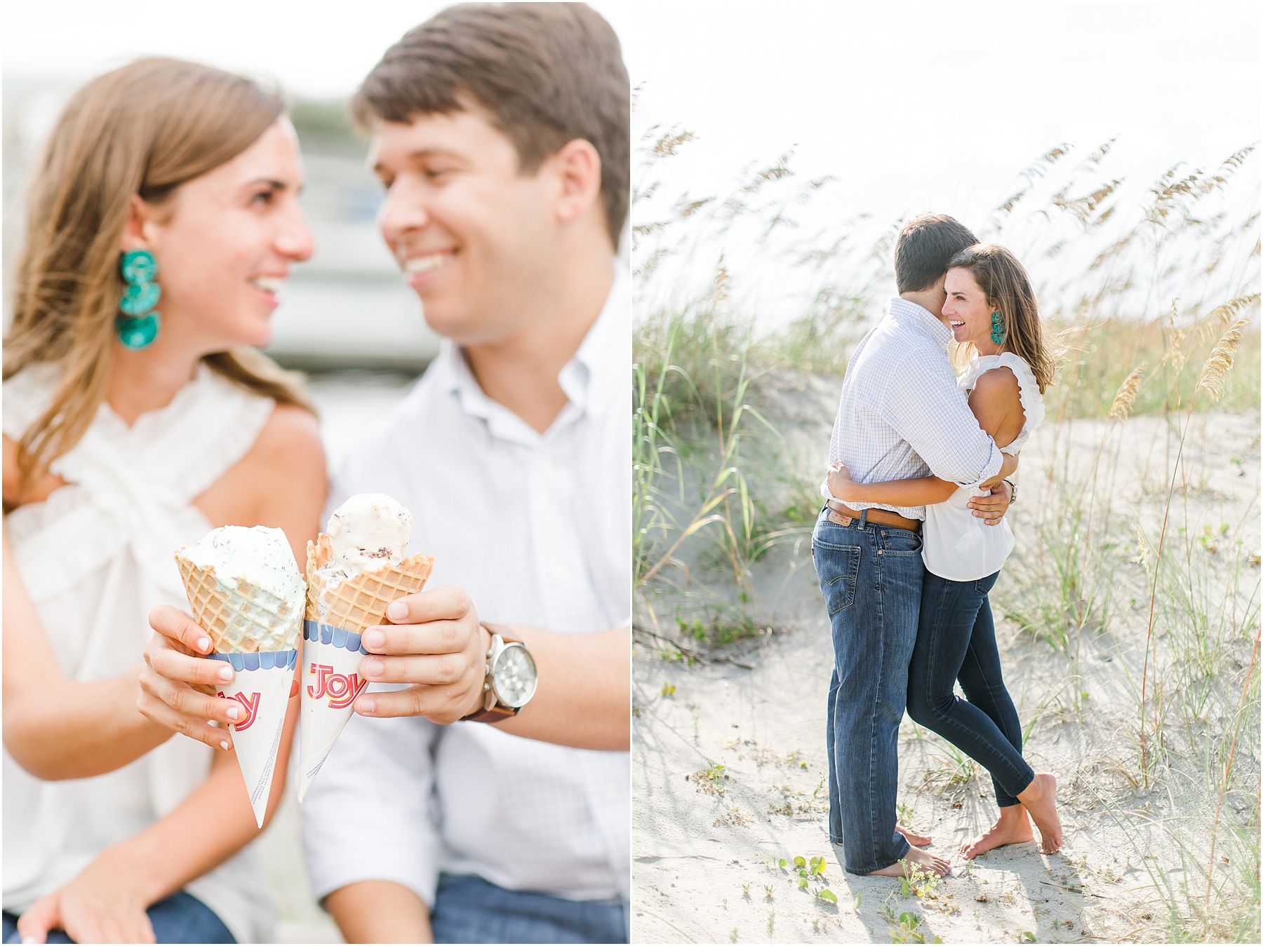 bald head island engagement session