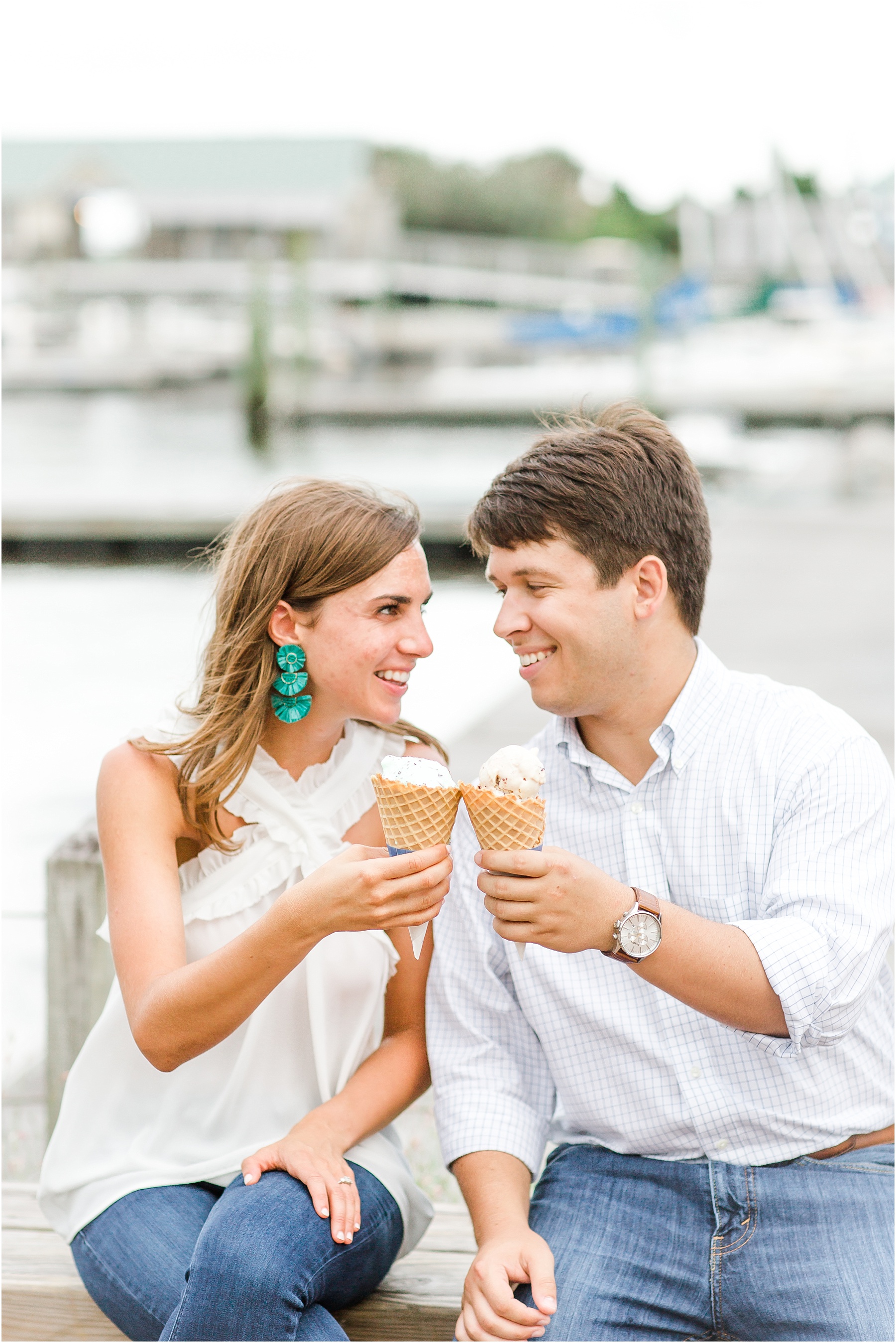 bald head island engagement session