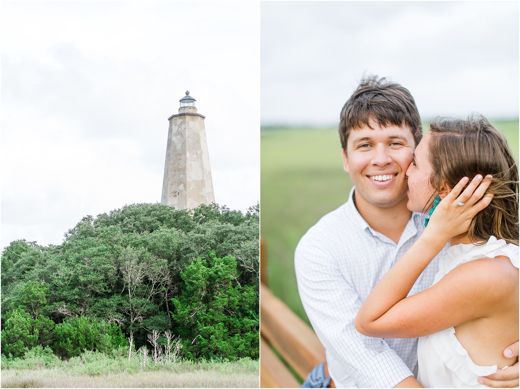 bald head island engagement session