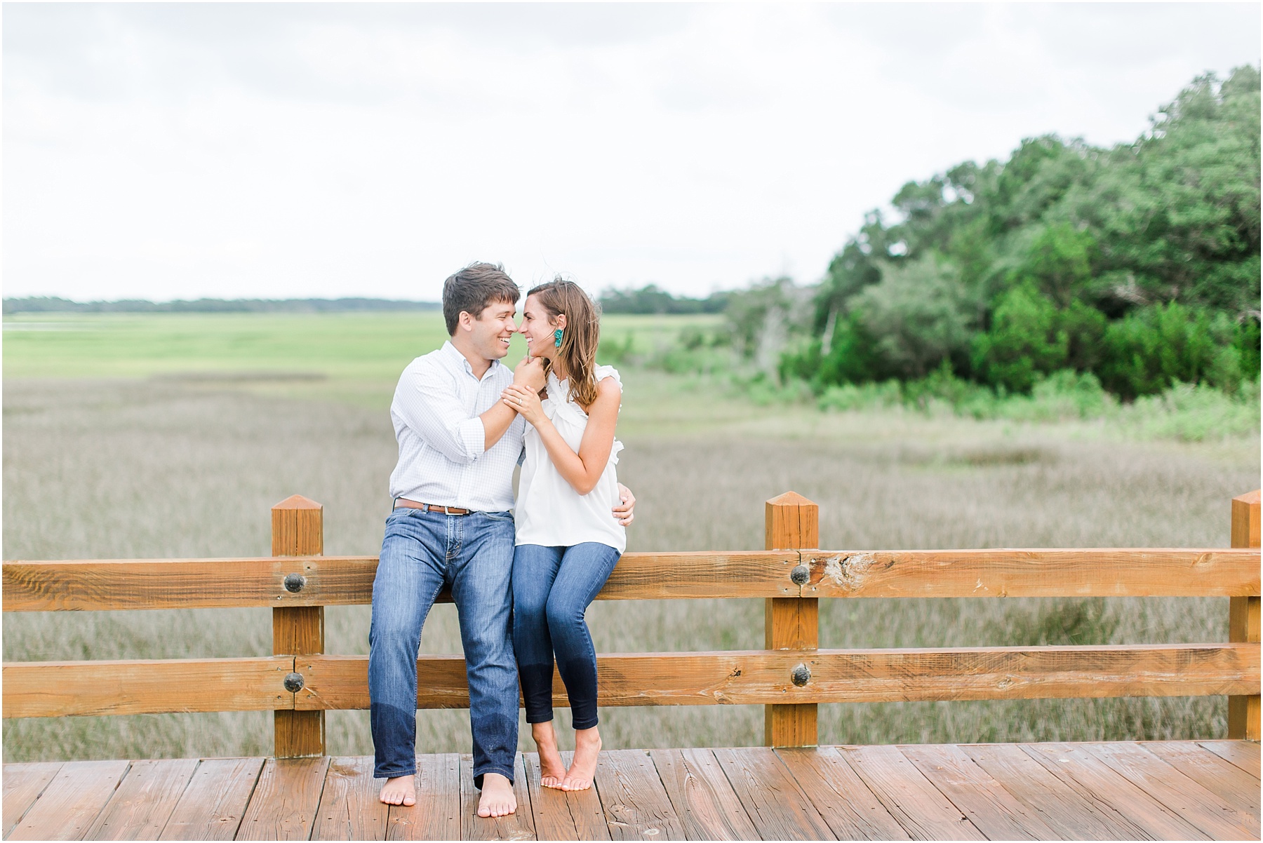 bald head island engagement session